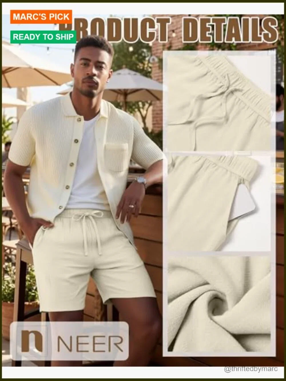 3 Pack Men's Linen Shorts Elastic Waist Drawstring Lightweight Summer Casual